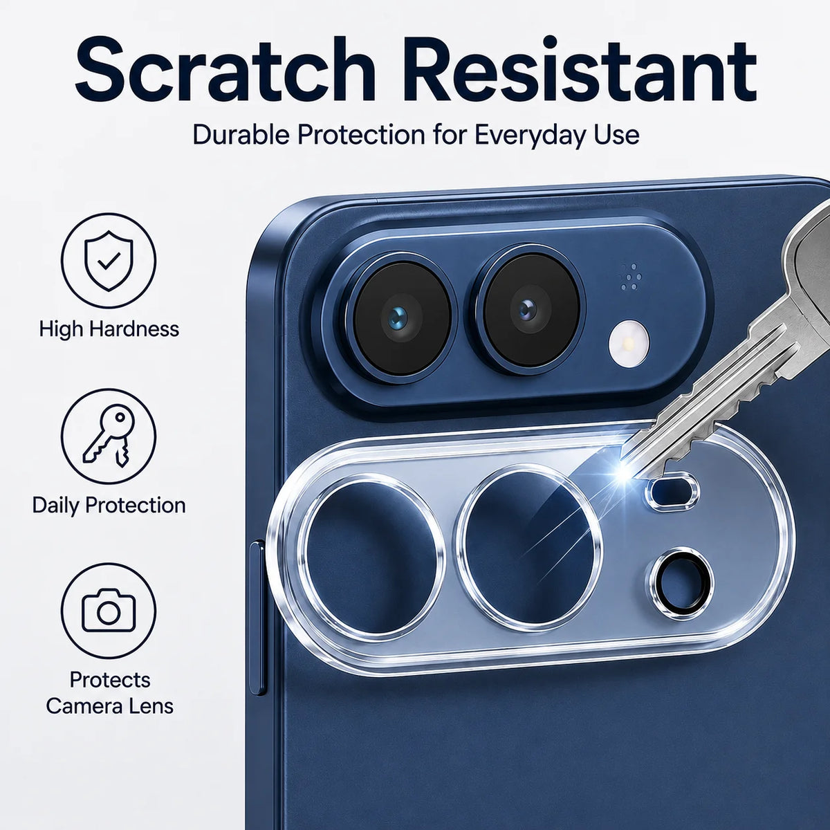 Tempered Glass Camera Lens Protectors for iPhone Duo