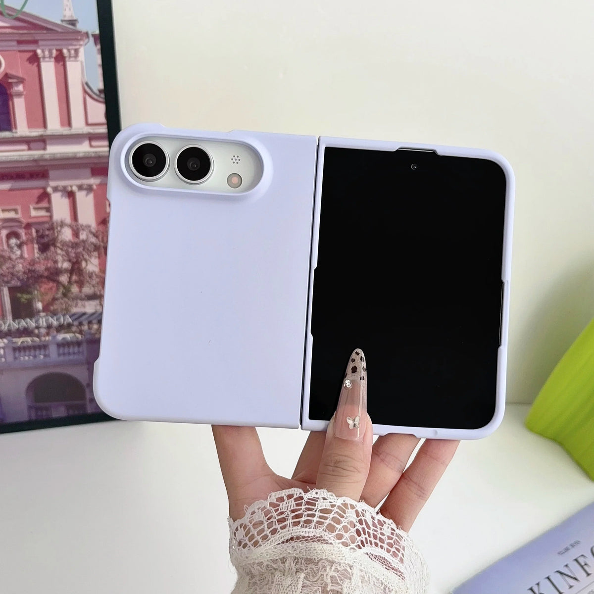 Purple Ultra Slim Matte Case for iPhone Duo