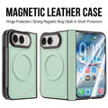Cyan Leather MagSafe RingCase for iPhone Duo