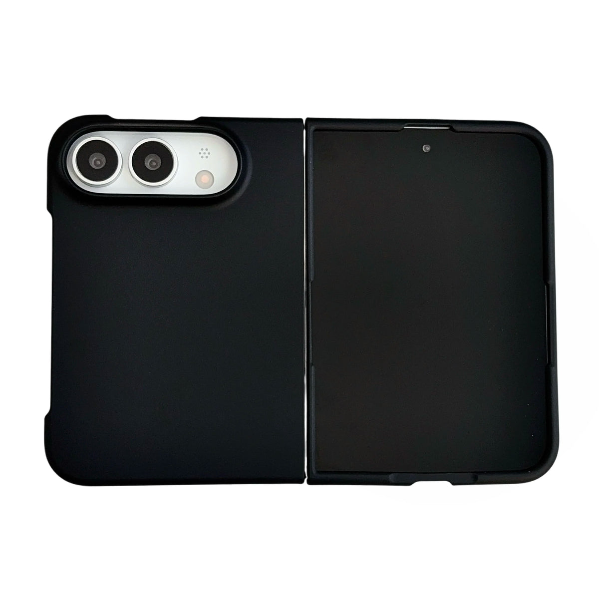 Black Ultra Slim Matte Case for iPhone Duo