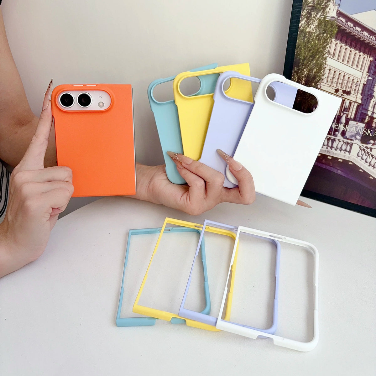 Yellow Ultra Slim Matte Case for iPhone Duo