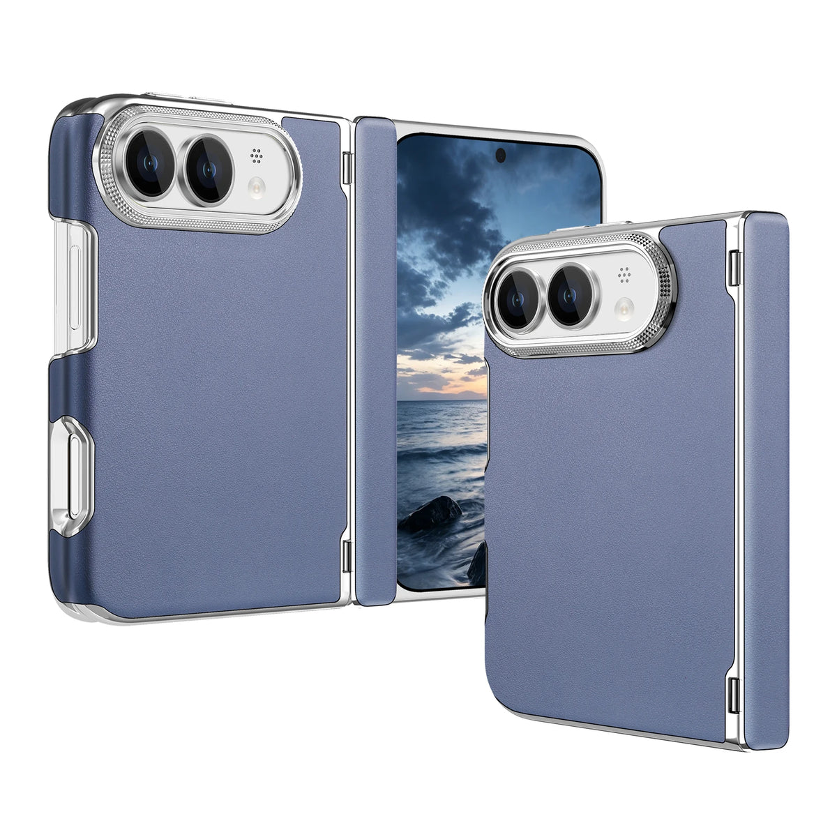Light Purple Leather MagSafe Case for iPhone Duo