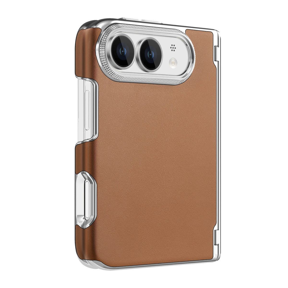 Brown Leather MagSafe Case for iPhone Duo
