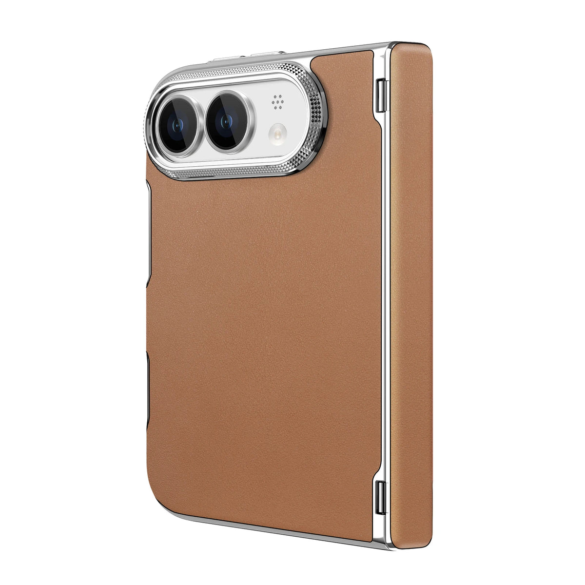 Brown Leather MagSafe Case for iPhone Duo