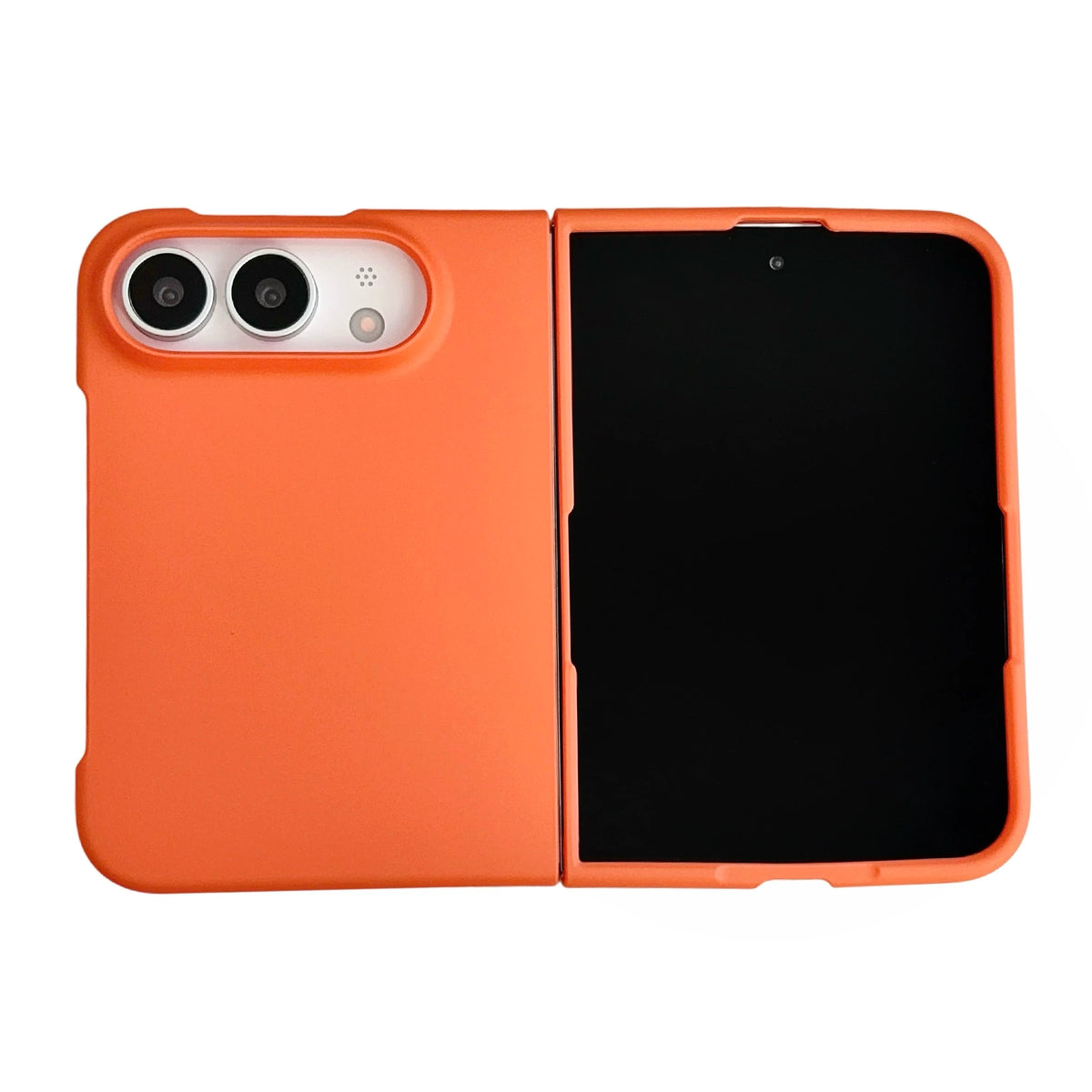 Orange Ultra Slim Matte Case for iPhone Duo
