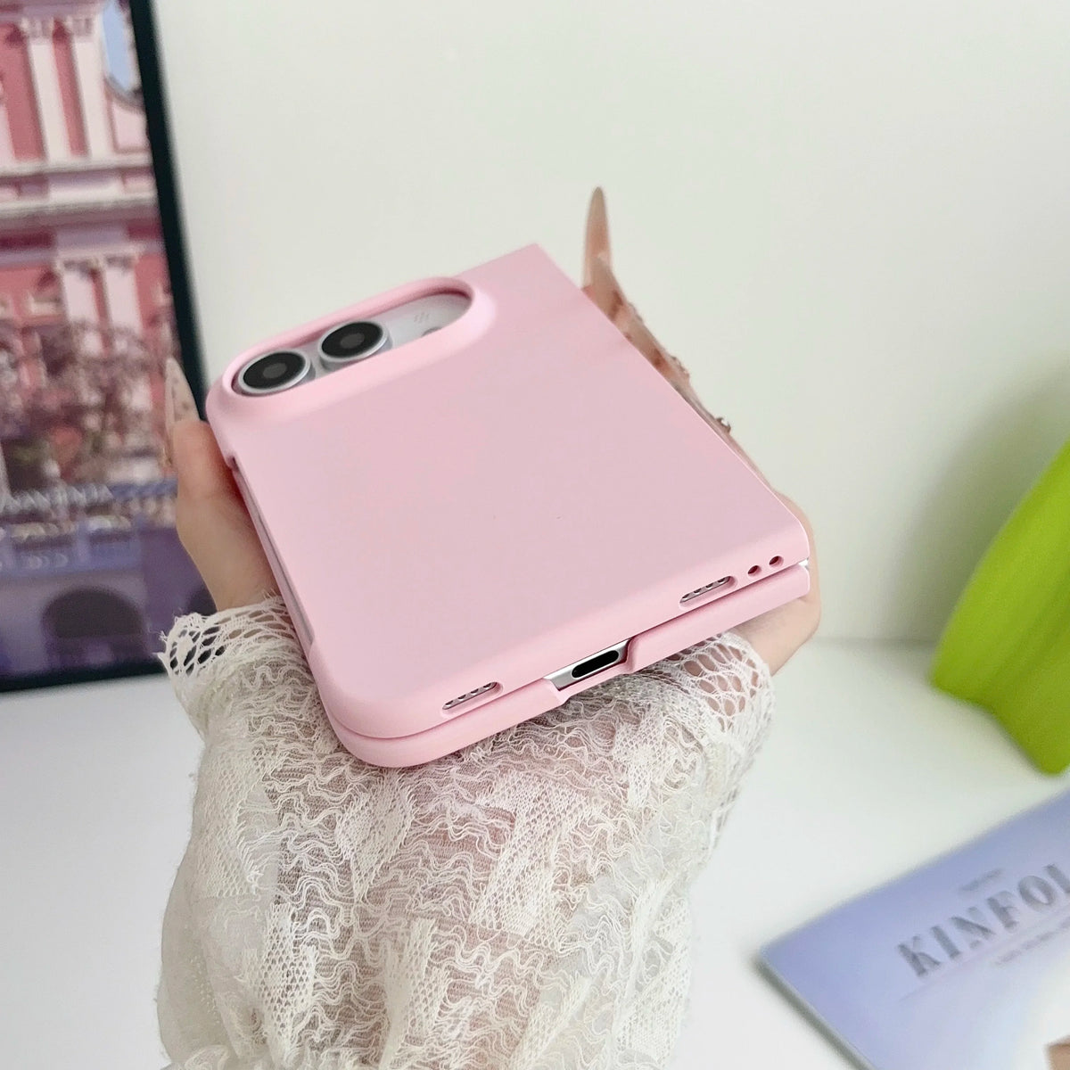 Pink Ultra Slim Matte Case for iPhone Duo