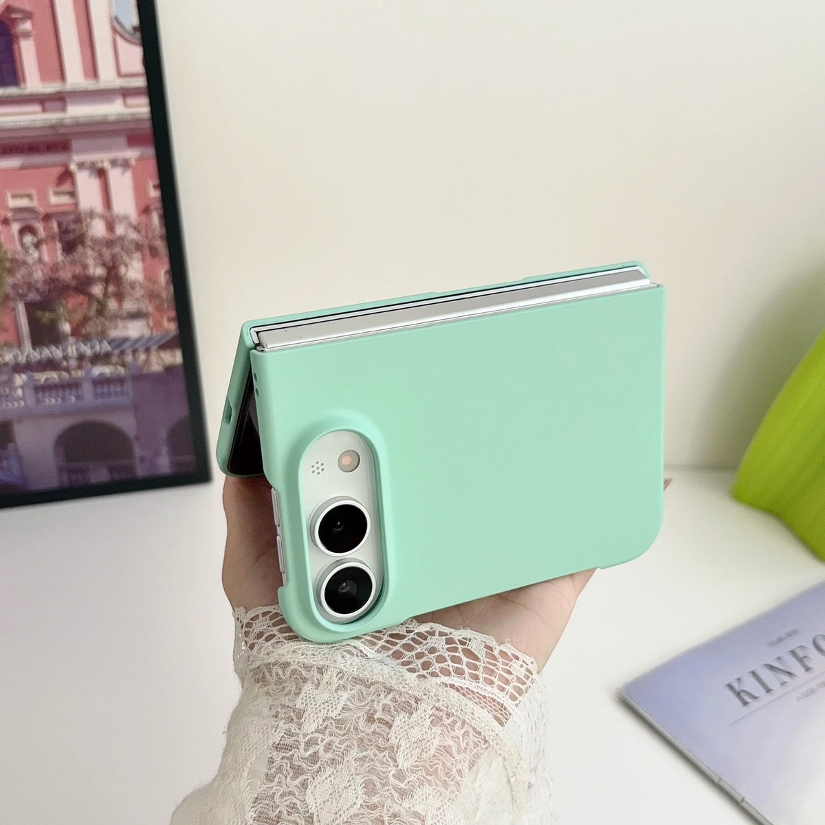 Light Green Ultra Slim Matte Case for iPhone Duo