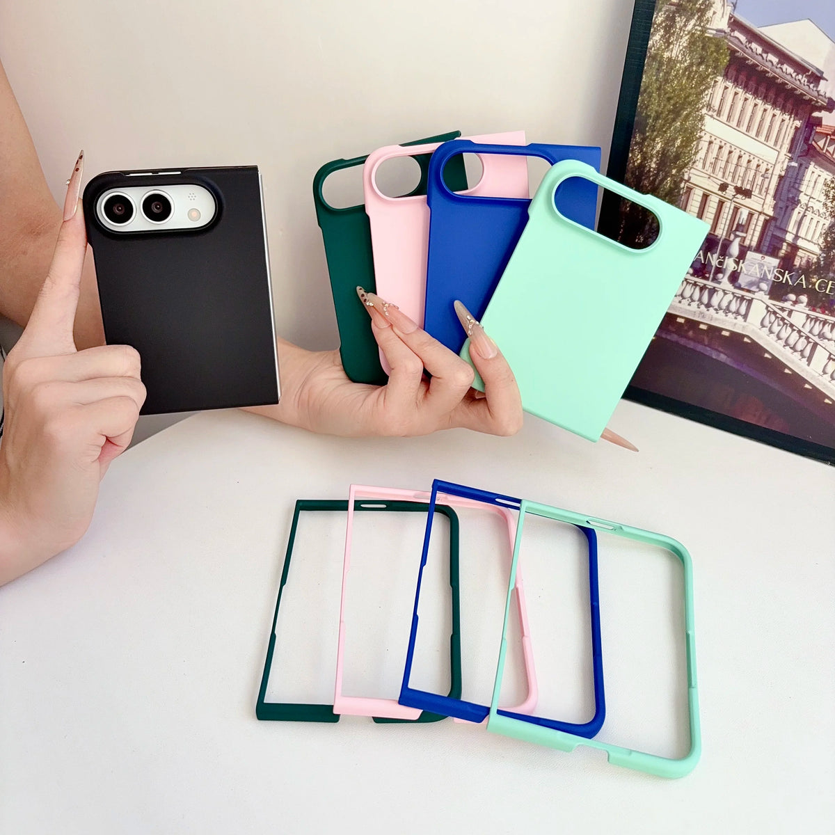 Blue Ultra Slim Matte Case for iPhone Duo