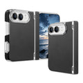 Black Leather MagSafe Case for iPhone Duo