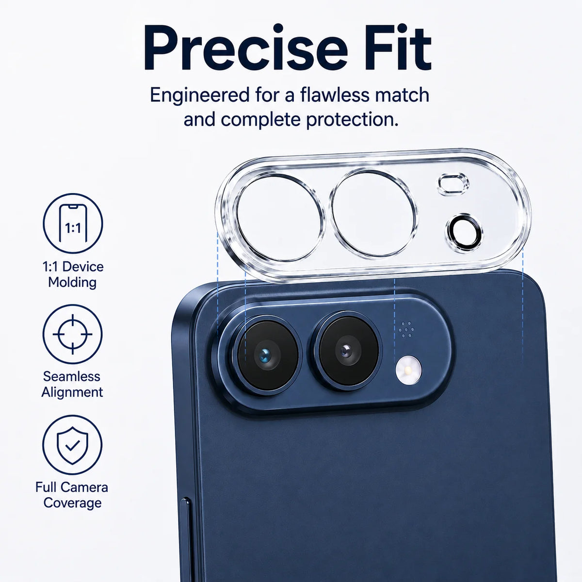 Tempered Glass Camera Lens Protectors for iPhone Duo