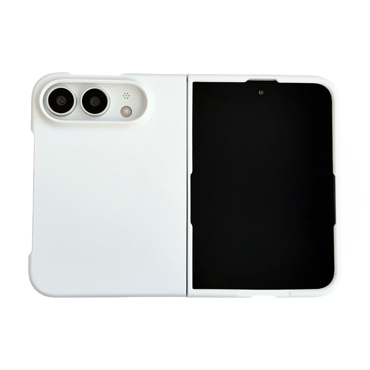 White Ultra Slim Matte Case for iPhone Duo